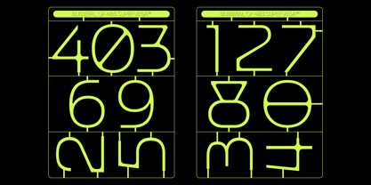 403 Super Vega Font Poster 9