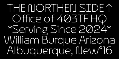 403 Super Vega Font Poster 3