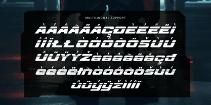 Speed Rusher Font Poster 13