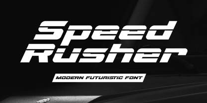 Speed Rusher Font Poster 1