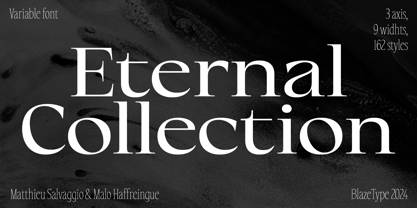 Eternal Collection Variable Font Poster 1