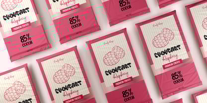 Adore Love Deco Outline Font Poster 5