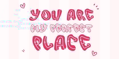 Adore Love Deco Outline Font Poster 2