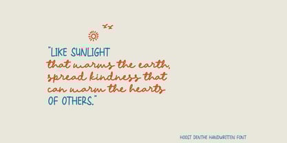 HOOST denthe Font Poster 5