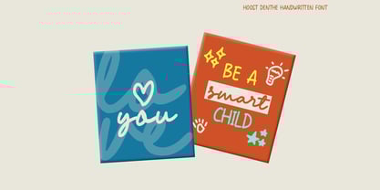 HOOST denthe Font Poster 2