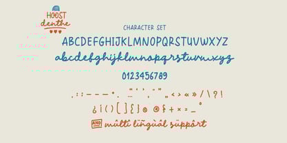 HOOST denthe Font Poster 4