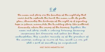 HOOST denthe Font Poster 13