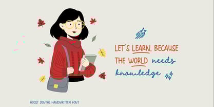 HOOST denthe Font Poster 11