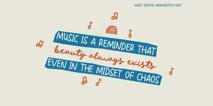 HOOST denthe Font Poster 8