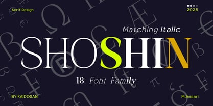 Shoshin Font Poster 1