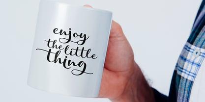 Clamaty Script Font Poster 3