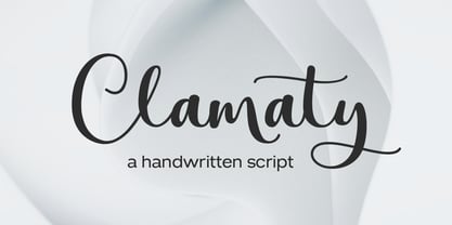 Clamaty Script Font Poster 1