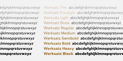 Werksatz Font Poster 10