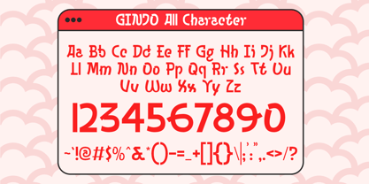 Ginjo Font Poster 8