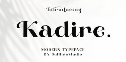 Kadire Font Poster 1