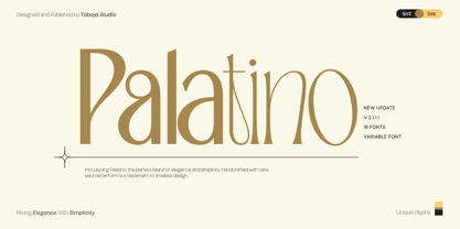 TBJ Palatino 2 Styles Font Poster 1