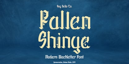 Fallen Shinye Font Poster 1