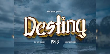 Fallen Shinye Font Poster 14