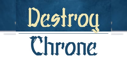 Fallen Shinye Font Poster 8