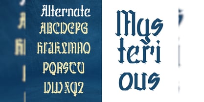 Fallen Shinye Font Poster 6