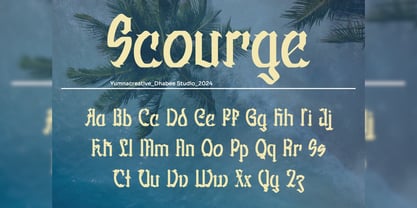 Fallen Shinye Font Poster 2