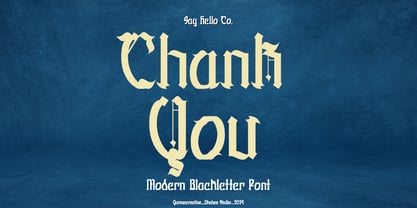 Fallen Shinye Font Poster 9