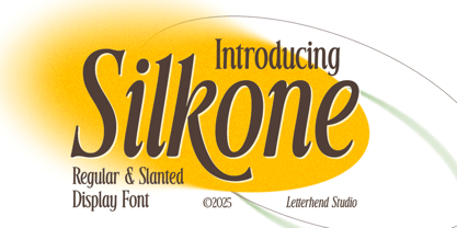 Silkone Font Poster 1