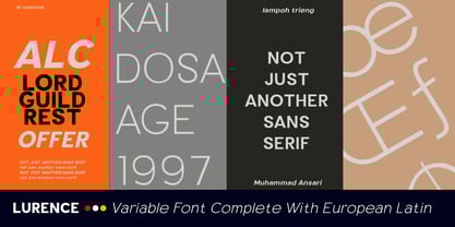 Lurence Font Poster 6