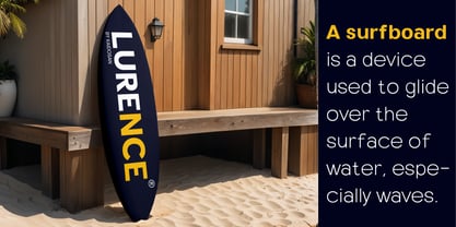 Lurence Font Poster 7