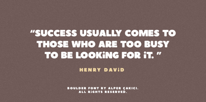 Boulder Font Poster 6