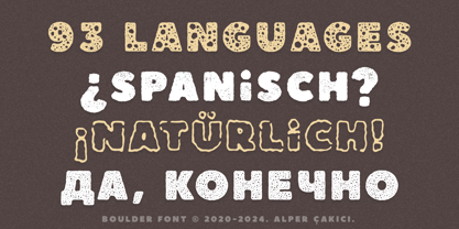 Boulder Font Poster 7