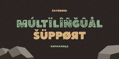 Boulder Font Poster 3