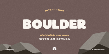 Boulder Font Poster 1