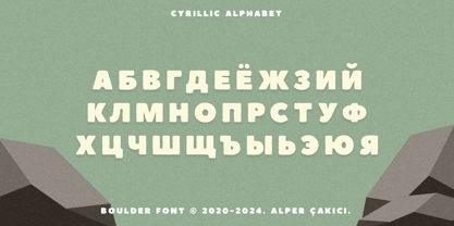 Boulder Font Poster 8