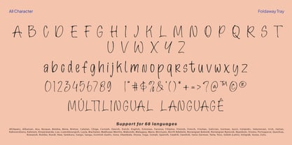 Foldaway Tray Font Poster 10