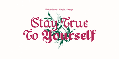 Todak Gothic Font Poster 4