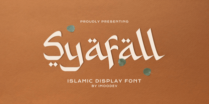 Syafall Font Poster 1