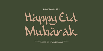 Syafall Font Poster 3