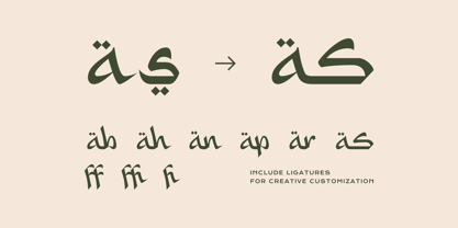 Syafall Font Poster 2