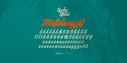 Lucky Stone Font Poster 7