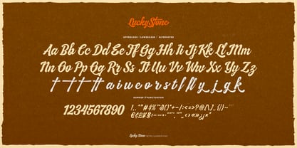 Lucky Stone Font Poster 6