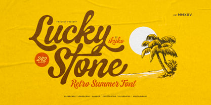 Lucky Stone Font Poster 1