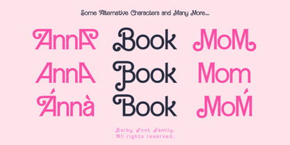 Barby Font Poster 6