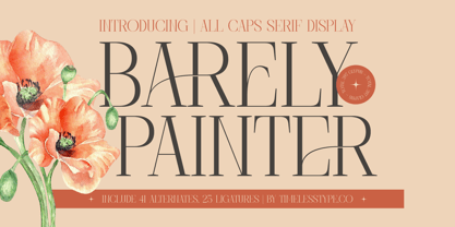 Barely Painter Font Poster 1