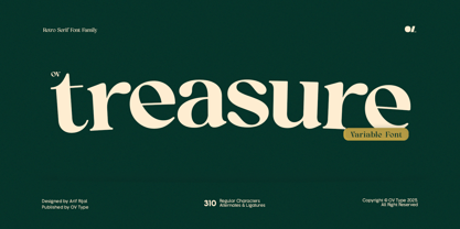 OV Treasure Font Poster 1