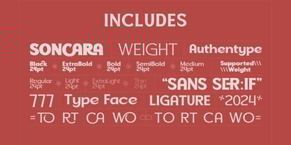 Soncara Font Poster 2