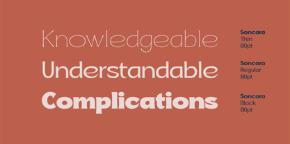 Soncara Font Poster 3