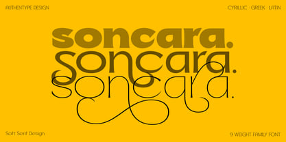 Soncara Font Poster 1