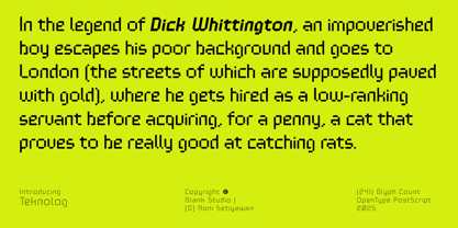 Teknolog Font Poster 7