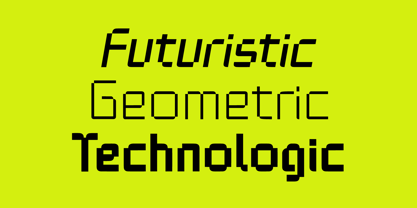 Teknolog Font Poster 4